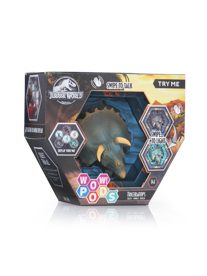 Figura wow! pod jurassic world triceratops sfx con sonido Figura wow! pod jurassic world triceratops sfx con sonido