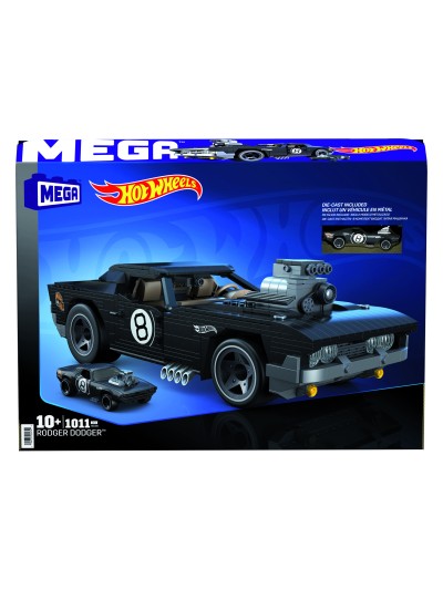 Figura mattel mega construx hot wheels coleccionistas rodger dodger