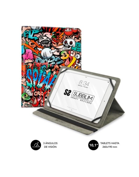 Funda subblim trendy case para tablet 10.1 pulgadas graffiti