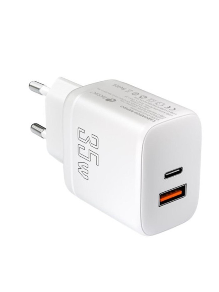 Cargador de pared leotec lecsph35w2w 35w usb tipo a - usb tipo c Cargador de pared leotec lecsph35w2w 35w usb tipo a - usb tipo c