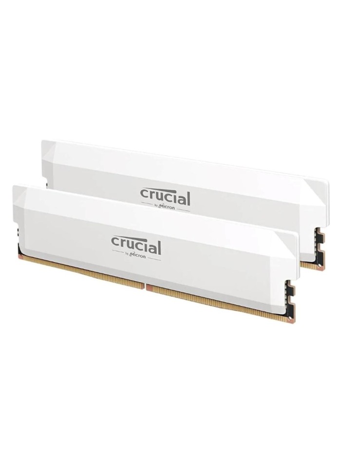 Memoria ram ddr5 32gb 2x16gb crucial pro - udimm - 6400 mhz - pc5 - 51200 - cl38 - blanco Memoria ram ddr5 32gb 2x16gb crucial pro - udimm - 6400 mhz - pc5 - 51200 - cl38 - blanco