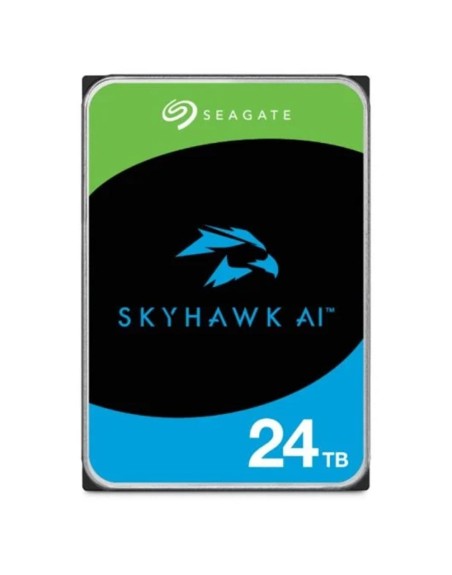 Disco duro interno hdd seagate skyhawk ai st24000ve002 24tb 3.5 pulgadas 7200rpm - 256mb - sata3