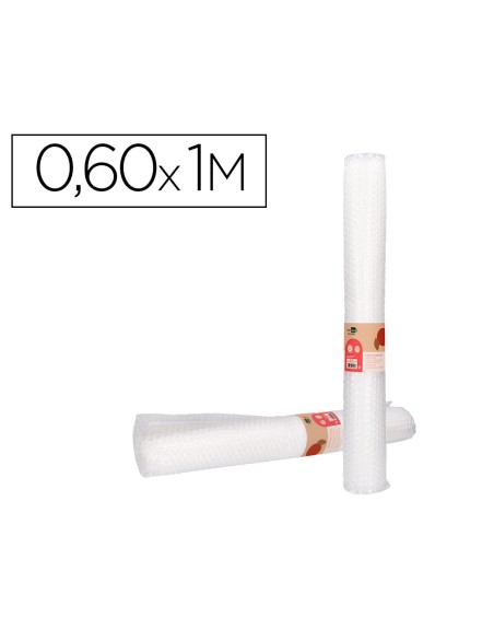 Plastico burbuja liderpapel ecouse 0.60x1m 30% de plastico reciclado
