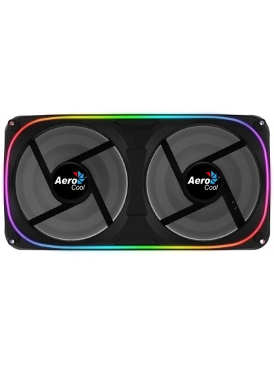 Ventilador de caja dual aerocool astro argb 2x 120mm