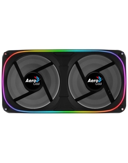Ventilador de caja dual aerocool astro argb 2x 120mm