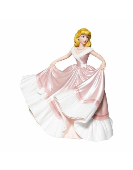 Figura enesco disney la cenicienta la cenicienta con vestido rosa