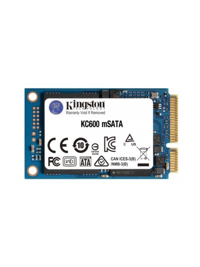 Disco duro interno ssd kingston kc600 256gb msata sata 6gb - s
