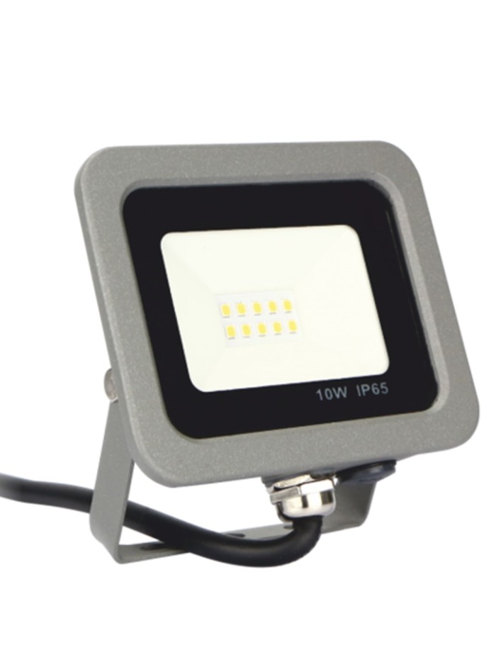 Foco led ips 65 10w 5700k luz fría 800lm gris Foco led ips 65 10w 5700k luz fría 800lm gris