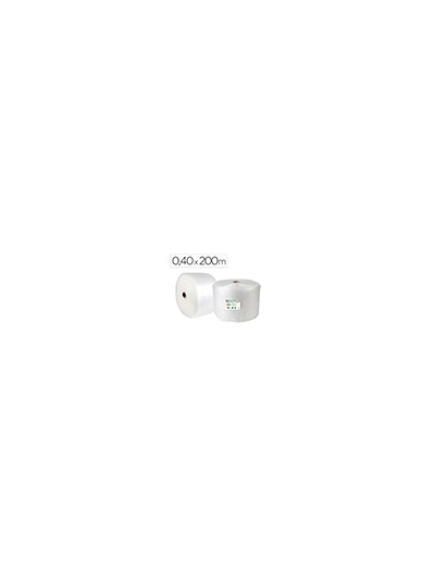 Plastico burbuja liderpapel ecouse 0.40x200m 30% de plastico reciclado