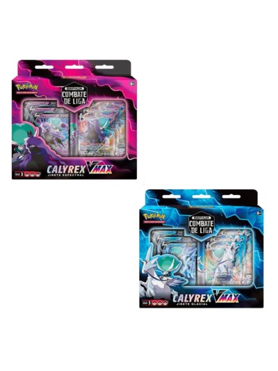 Juego de cartas pokemon tcg barajas de combate calyrex vmax 6 unidades inglés