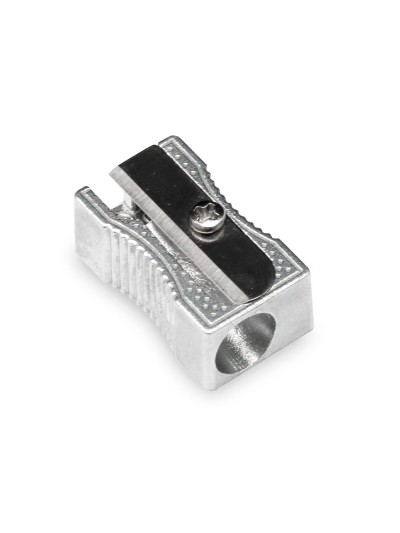 Sacapuntas q-connect metalico rectangular 1 uso