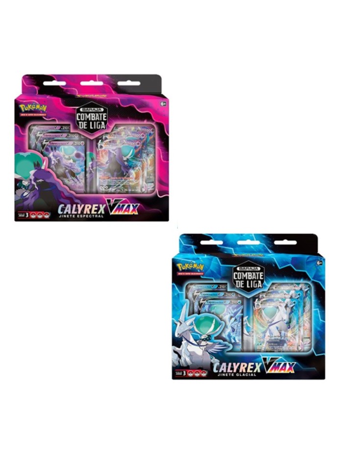 Juego de cartas pokemon tcg espada y escudo 10 barajas de combate calyrex vmax 6 unidades español Juego de cartas pokemon tcg espada y escudo 10 barajas de combate calyrex vmax 6 unidades español