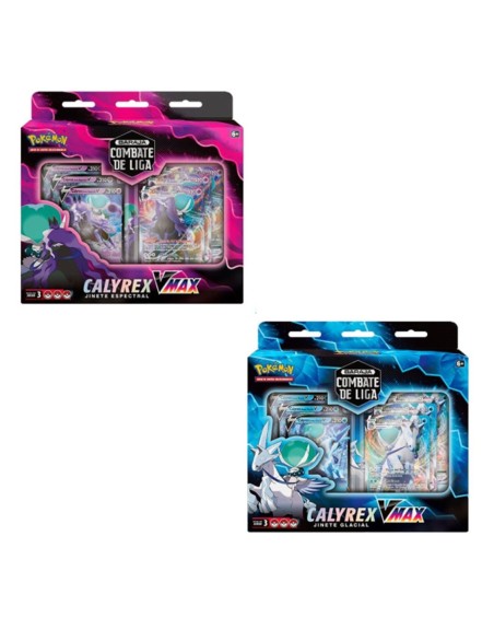 Juego de cartas pokemon tcg espada y escudo 10 barajas de combate calyrex vmax 6 unidades español