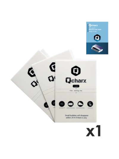 Laminas de proteccion frontales qcharx hidrogel hd qx1 1 unidad