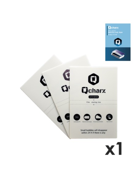 Laminas de proteccion frontales qcharx hidrogel autoreparación qx1 1 unidad