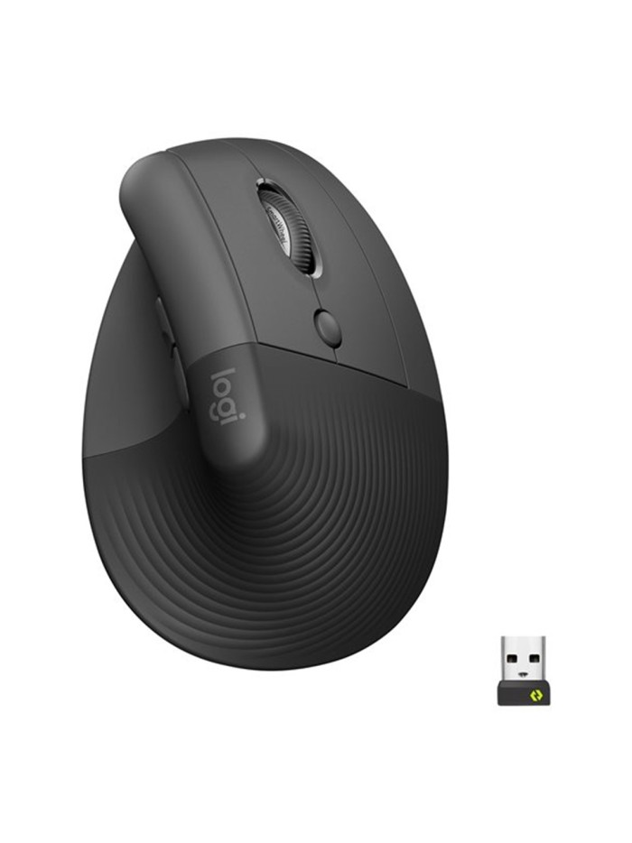 Mouse raton vertical logitech lift for business 6 botones 4000 dpi wireless inalambrico grafito Mouse raton vertical logitech lift for business 6 botones 4000 dpi wireless inalambrico grafito