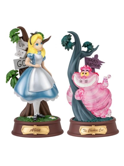 Set de 2 figuras mini dstage disney alicia en el pais de las maravillas color especial