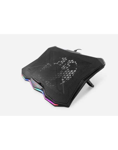 Soporte - base refrigeracion para portatil deep gaming rbw - 17 hasta 17.3 pulgadas