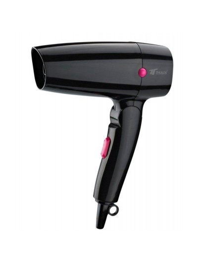 Secador de pelo de viaje thulos th - hd1200 negro - rosa 1200w