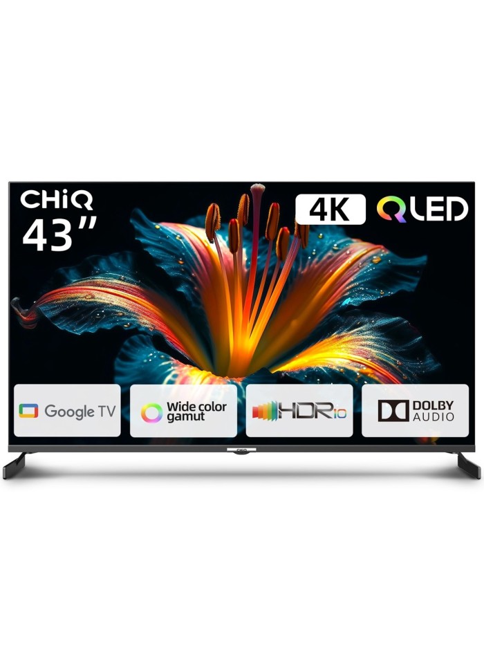 Tv chiq 43 pulgadas qled u43qm8v 3840 x 2160 google tv hdmi usb smart tv Tv chiq 43 pulgadas qled u43qm8v 3840 x 2160 google tv hdmi usb smart tv