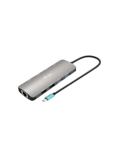 Nano docking station i - tec usb - c metal nano 2x display docking station + power delivery 100 w