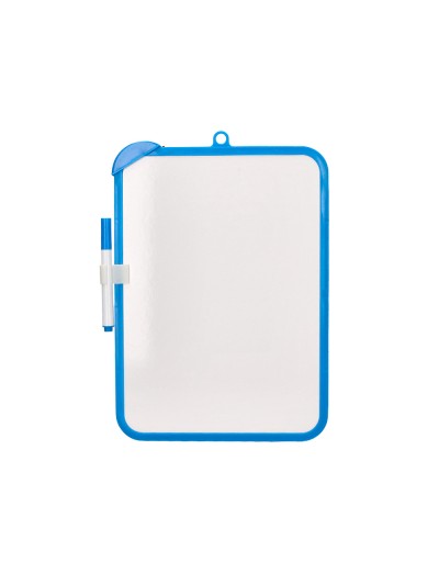 Pizarra blanca liderpapel 18x26 cm doble cara lisa y cuadriculada con rotulador y borrador