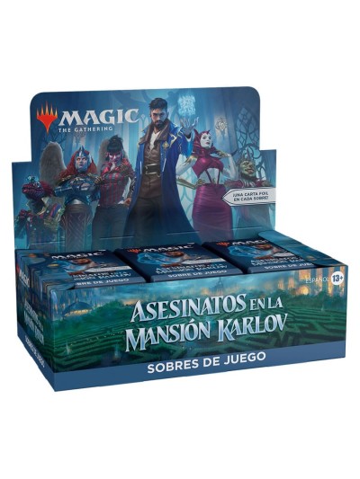 Caja de sobres magic the gathering sobres de juego asesinatos en la mansión karlov español