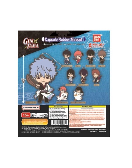 Set gashapon 40 articulos gintama capsule rubber mascot