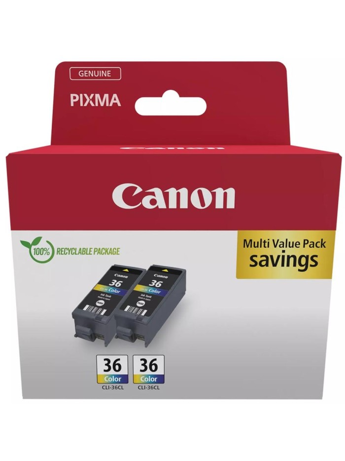 Multipack canon cli - 36 c - m - y 2 unidades Multipack canon cli - 36 c - m - y 2 unidades