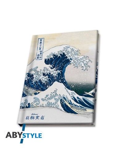 Cuaderno de notas a5 abystyle hokusai la gran ola