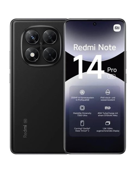 Movil xiaomi redmi note 14 pro 5g 8 - 256gb negro