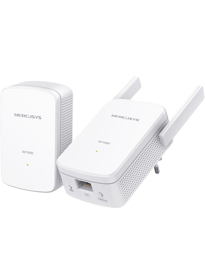 Kit de repetidores wifi mercusys mp510 kit av1000 gigabit - 300mbps - pack 2 unidades Kit de repetidores wifi mercusys mp510 kit av1000 gigabit - 300mbps - pack 2 unidades