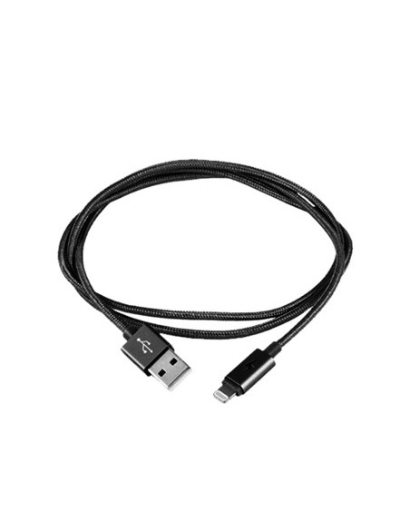 Cable silver ht usb - lightning mfi led luxury - macho - macho - 1m - gris oscuro