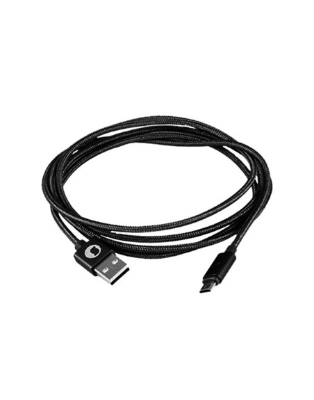 Cable silver ht miicro usb smart led luxury - macho - macho - 1.5m - gris oscuro