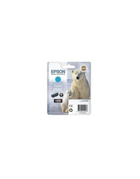 Cartucho tinta epson t263240 cian xl xp - 600 - 605 - 700 - 800 - oso polar