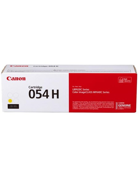 Toner canon 054h amarillo 2300 pag lbp622 - mf641 - mf644 - lbp621 - lbp623 - mf641 - mf643 - mf645