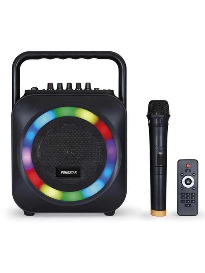 Altavoz portatil fonestar box - 35led bluetooth - karaoke - usb - sd - microfono inalambrico - 35w rms Altavoz portatil fonestar box - 35led bluetooth - karaoke - usb - sd - microfono inalambrico - 35w rms