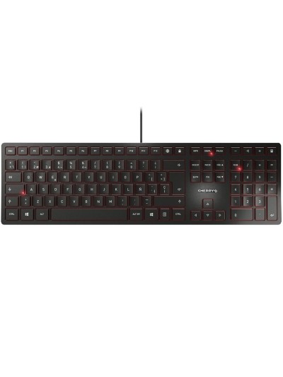 Teclado cherry kc 6000 slim ultraplano negro