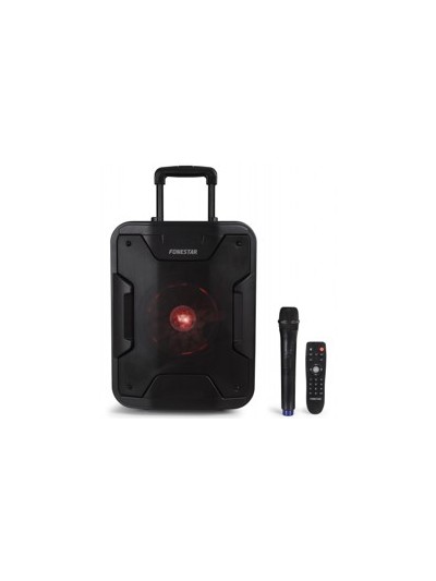 Altavoz portatil fonestar california 200w - jack - auxiliar - funcion karaoke - bluetooth - usb - mp3 - radio fm - microfono