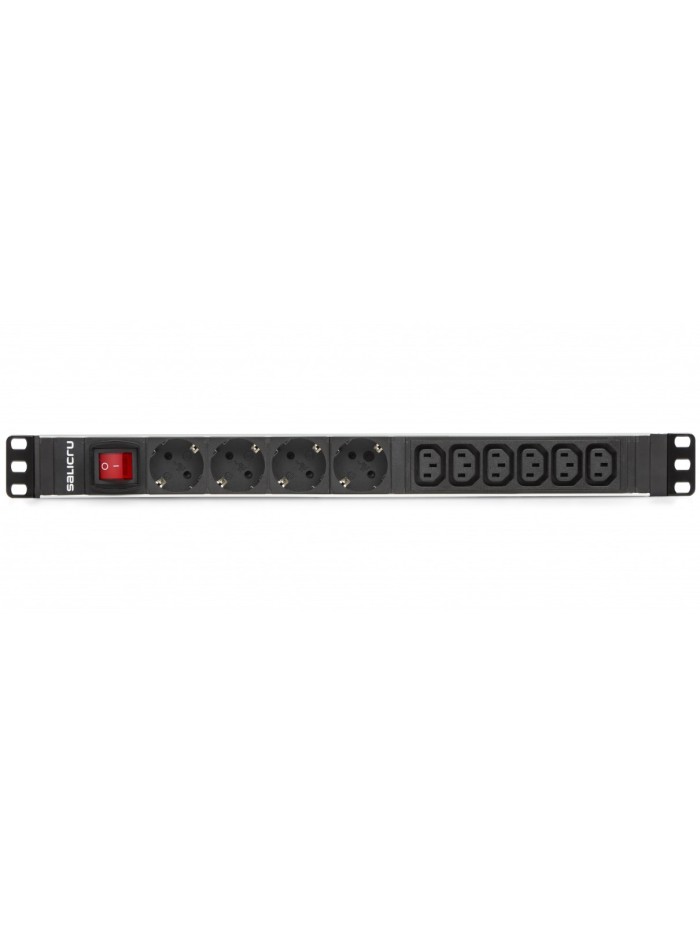 Regleta salicru para rack 19 pulgadas sps pdu 4 tomas schuko 6 tomas iec interruptor Regleta salicru para rack 19 pulgadas sps pdu 4 tomas schuko 6 tomas iec interruptor