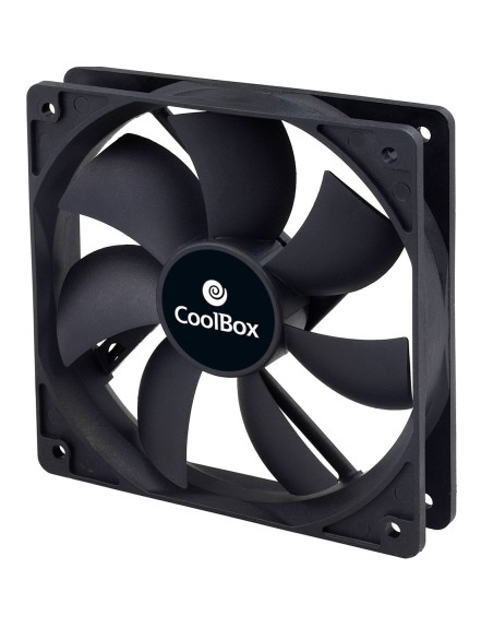Ventilador auxiliar coolbox 12cm - 3 a 4 pines - 1500rpm - color negro