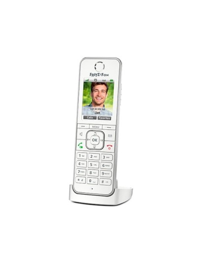 Telefono inalambrico dect digital fritz! c6 blanco - pantalla color - manos libres