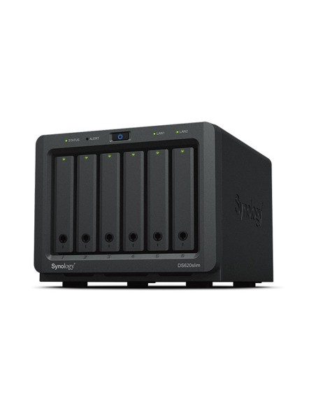 Servidor nas synology ds620slim 6bay 2.5 pulgadas 2.0ghz dc ext2x gbe 2 x usb 3.0