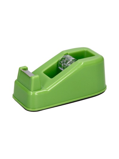 Portarrollo sobremesa liderpapel ecouse 100% plastico reciclado para cinta de 33 mt color verde