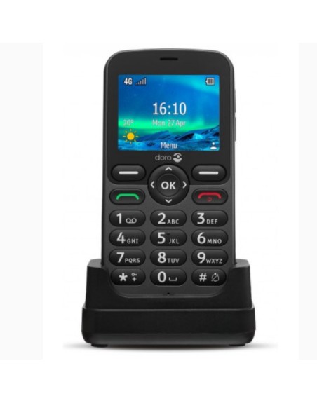 Telefono movil doro 5860 black - 2.4 pulgadas - 4g - negro