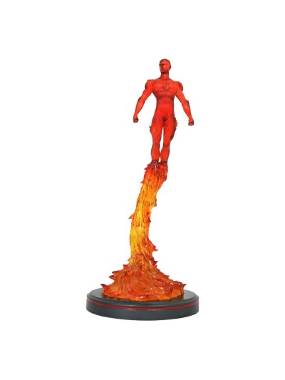 Figura diamond select toys marvel premier collection estatua resina antorcha humana