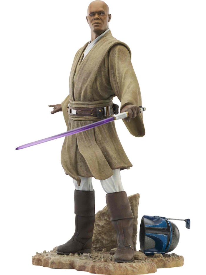 Figura diamond select toys star wars attack of the clones premier collection mace vindu 1 - 7 escala Figura diamond select toys star wars attack of the clones premier collection mace vindu 1 - 7 escala
