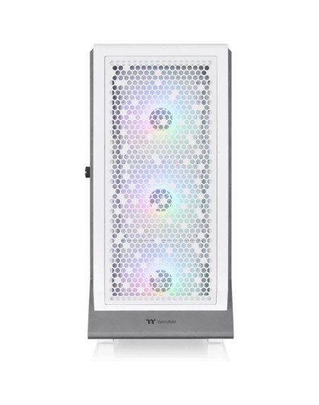 Caja ordenador gaming thermaltake ceres 500 tg blanco atx 2 x usb 3.0 1 x usb tipo c 4 x 140mm argb