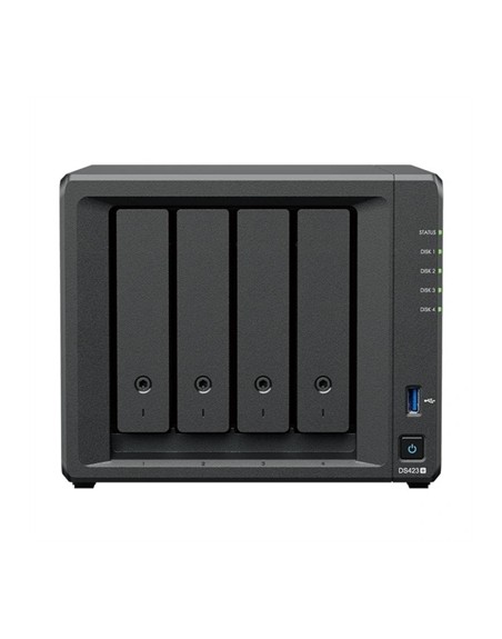 Servidor nas synology ds423+ 2gb 4 bahias raid ethernet gigabit