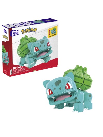 Figura mattel mega construx pokemon jumbo bulbasur mega construx 789 pcs